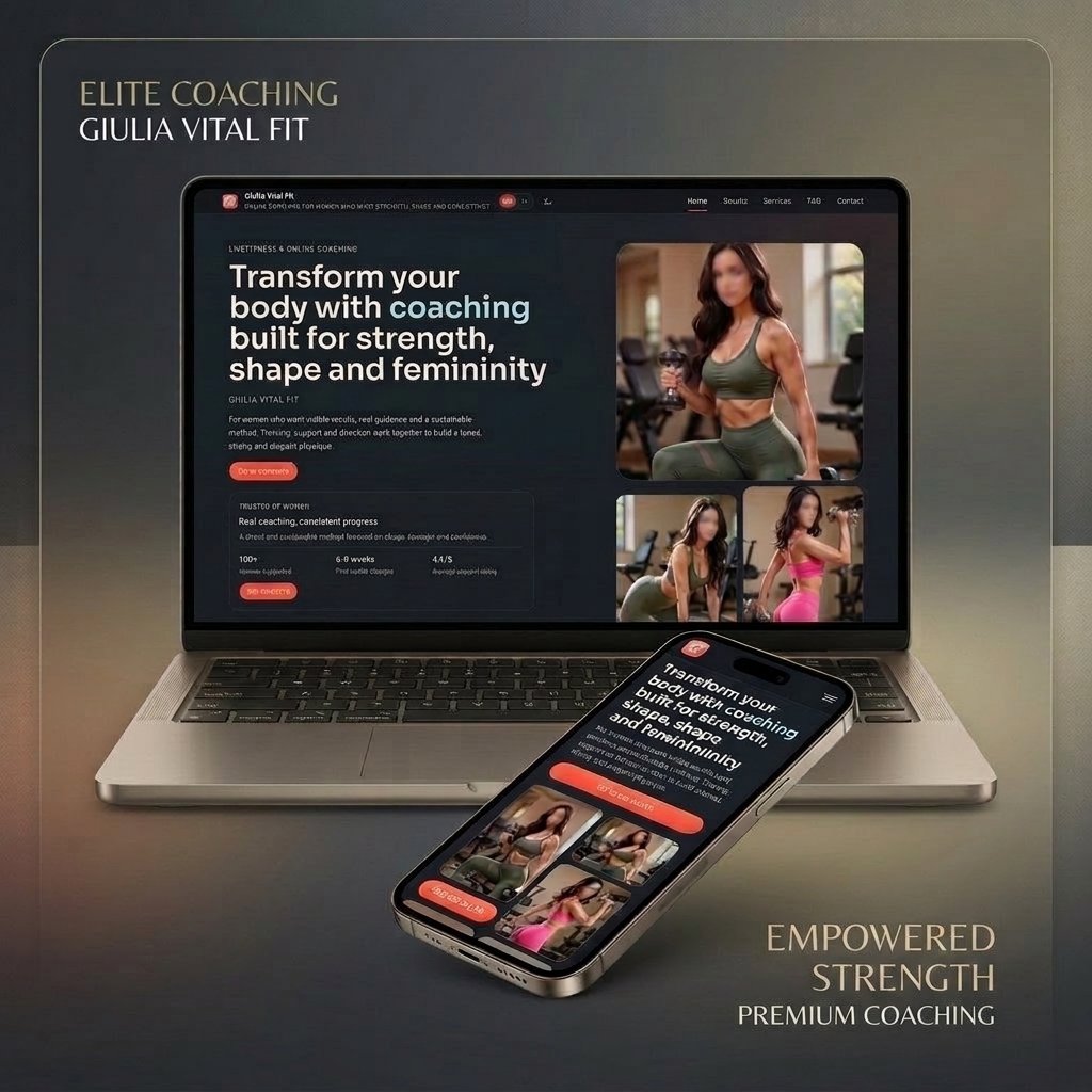 Anteprima della home page del template Giulia Vital Fit