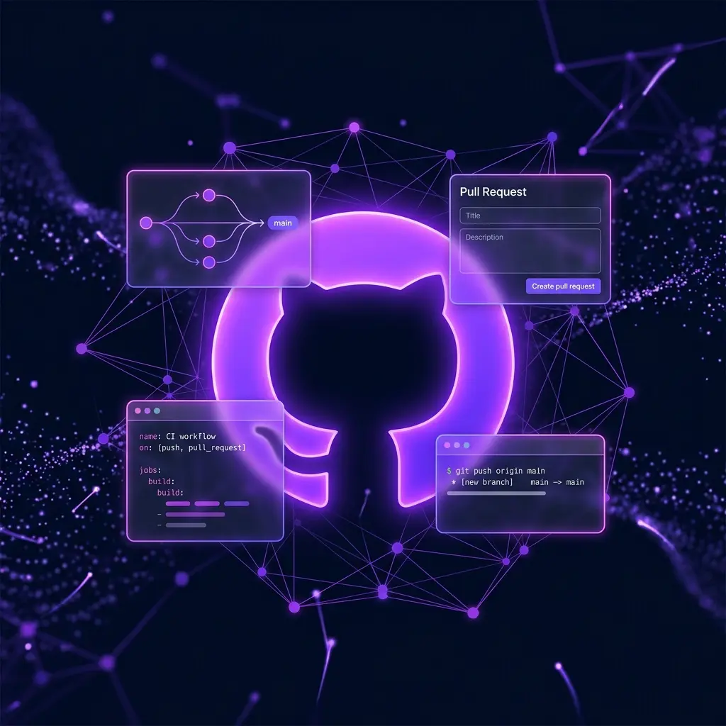 Opening illustration for the GitHub in practice guide