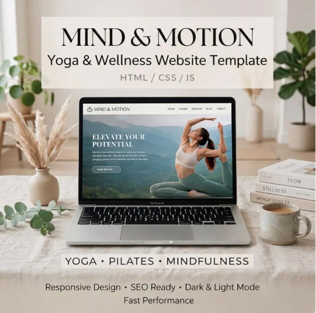 Immagine promozionale del template Mind and Motion